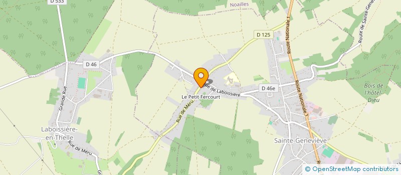 localisation de l'entreprise MONSIEUR ANTOINE ALBERTINI  SAINTE-GENEVIEVE