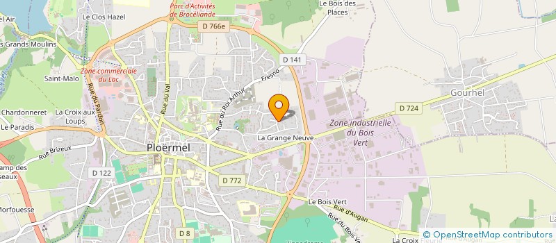 localisation de l'entreprise MONSIEUR ANTOINE ALLIO  PLOERMEL