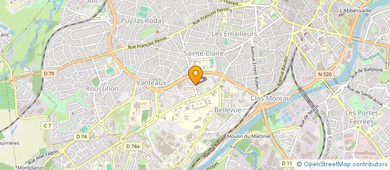 localisation de l'entreprise MONSIEUR ANTOINE ALLUIN à LIMOGES