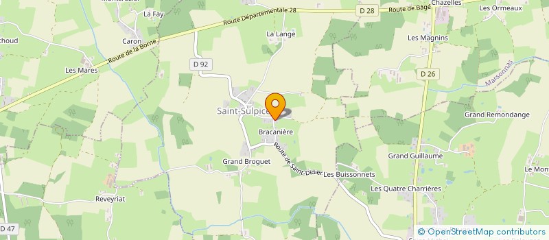 localisation de l'entreprise MONSIEUR ANTOINE ANDRE  SAINT-SULPICE