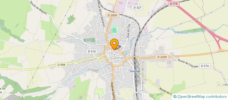 localisation de l'entreprise MONSIEUR ANTOINE ANGOT  GANNAT