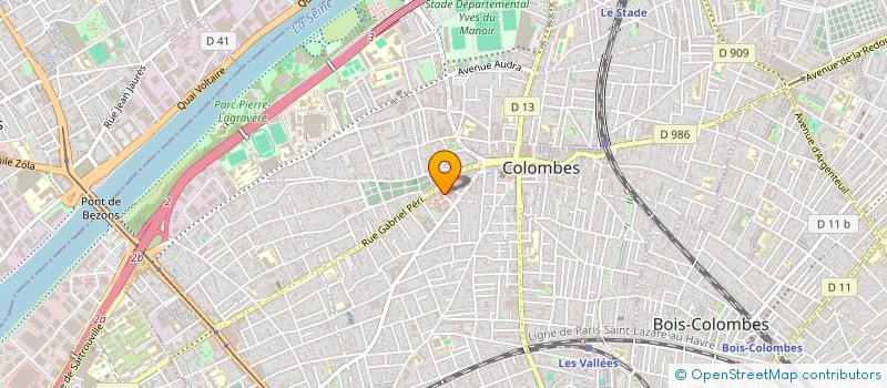 localisation de l'entreprise MONSIEUR ANTOINE ANTOINE BOULANGER à COLOMBES