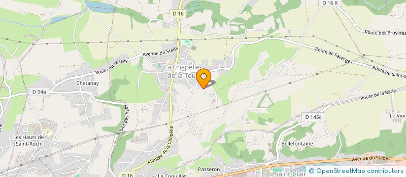 localisation de l'entreprise MONSIEUR ANTOINE APPEAU  LA CHAPELLE-DE-LA-TOUR