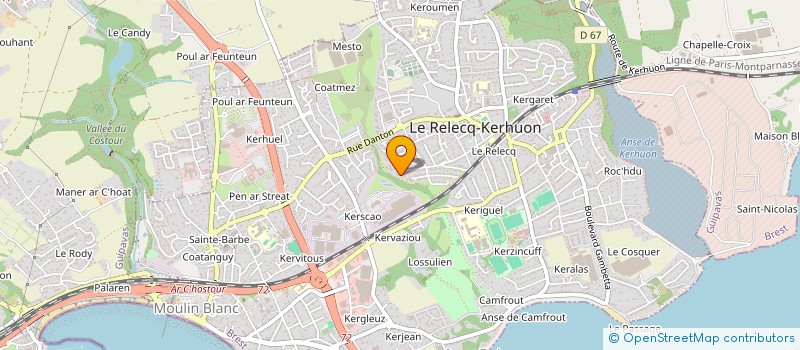 localisation de l'entreprise MONSIEUR ANTOINE ARNOULD  LE RELECQ-KERHUON