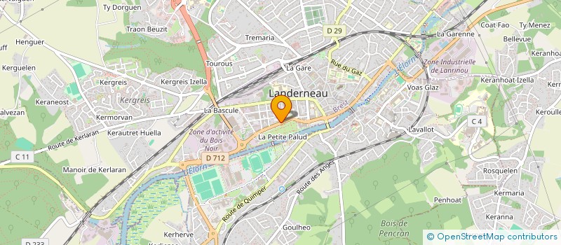 localisation de l'entreprise MONSIEUR ANTOINE ARRONDEAU  LANDERNEAU