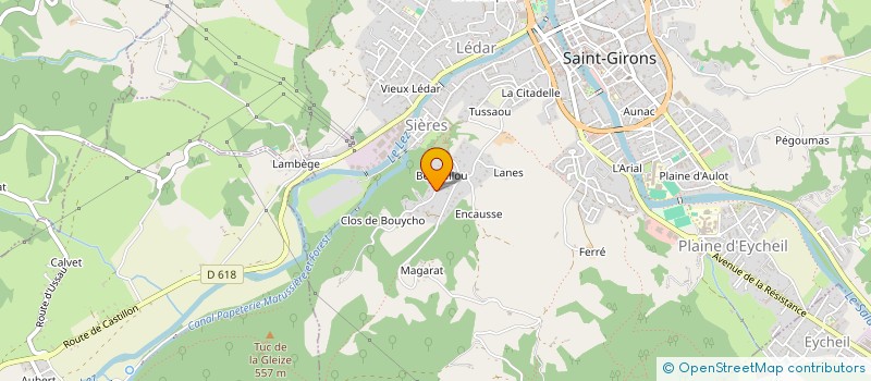 localisation de l'entreprise MONSIEUR ANTOINE AUBERT à SAINT-GIRONS