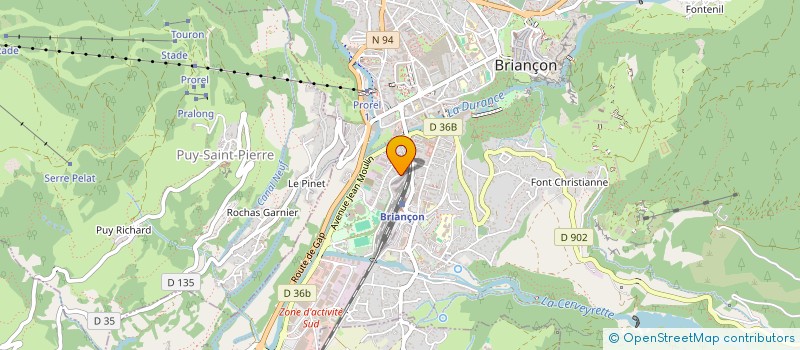 localisation de l'entreprise MONSIEUR ANTOINE AUBREE à BRIANCON