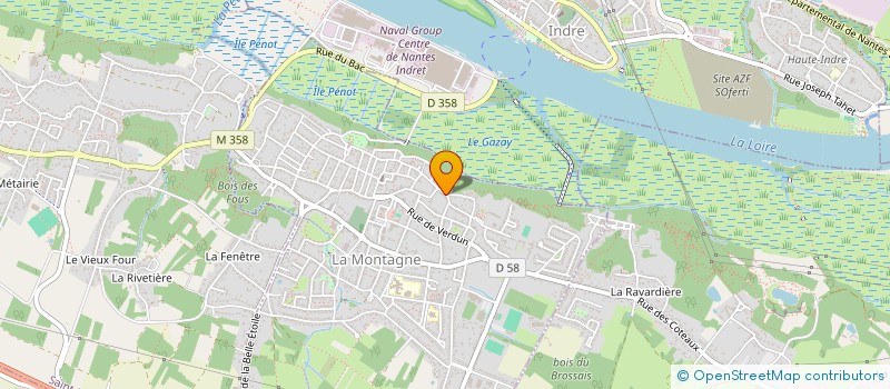 localisation de l'entreprise MONSIEUR ANTOINE AUDOUIN  LA MONTAGNE