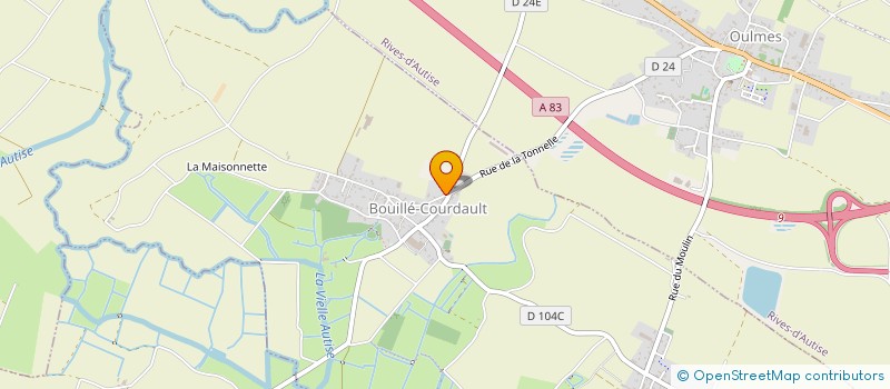 localisation de l'entreprise MONSIEUR ANTOINE AUGUIN  BOUILLE-COURDAULT