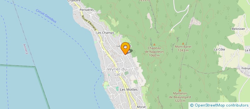 localisation de l'entreprise MONSIEUR ANTOINE AUSSEDAT  VEYRIER-DU-LAC