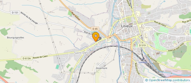 localisation de l'entreprise MONSIEUR ANTOINE AUVRAY  LISIEUX