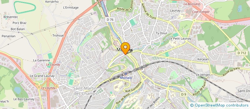 localisation de l'entreprise MONSIEUR ANTOINE AUVRAY  MORLAIX