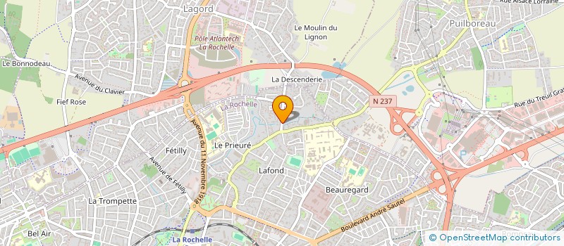 localisation de l'entreprise MONSIEUR ANTOINE BAILLEUX  LA ROCHELLE