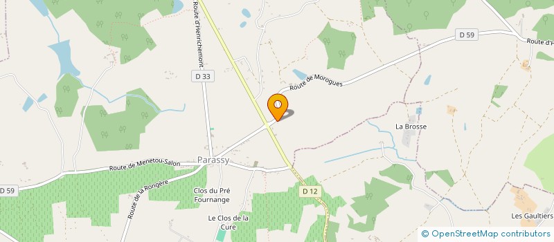 localisation de l'entreprise MONSIEUR ANTOINE BALL  AUBINGES