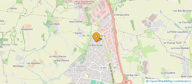 localisation de l'entreprise MONSIEUR ANTOINE BARBOTTE  LA CHAPELLE-DES-FOUGERETZ