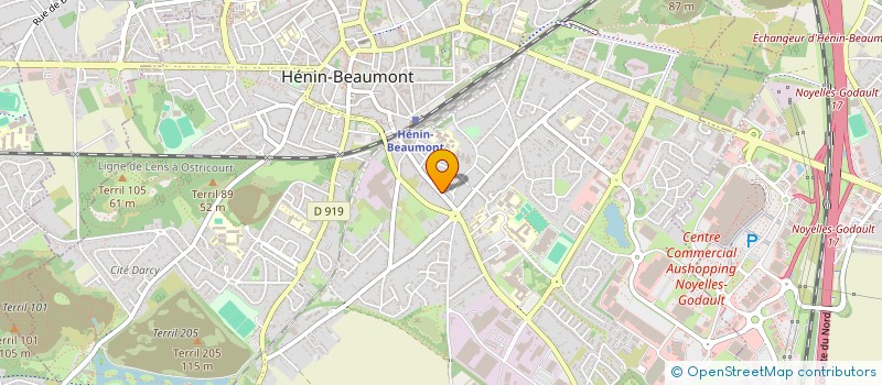 localisation de l'entreprise MONSIEUR ANTOINE BARON  HENIN-BEAUMONT