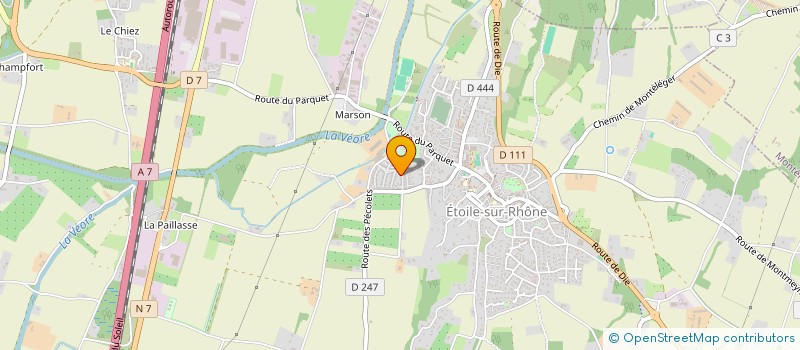 localisation de l'entreprise MONSIEUR ANTOINE BARRAL  ETOILE-SUR-RHONE