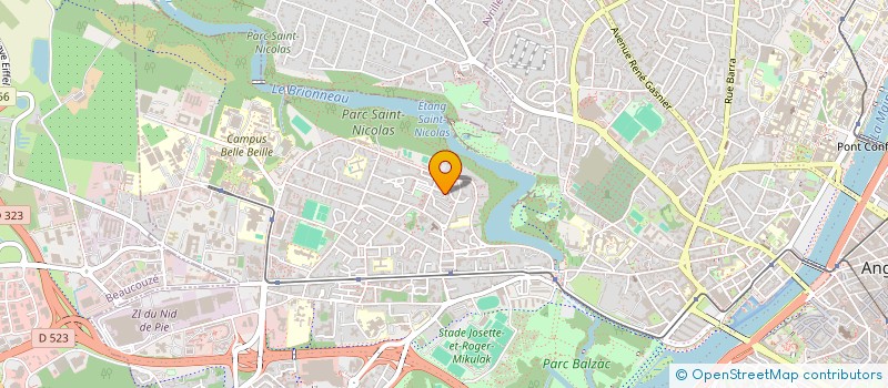 localisation de l'entreprise MONSIEUR ANTOINE BARRET à ANGERS