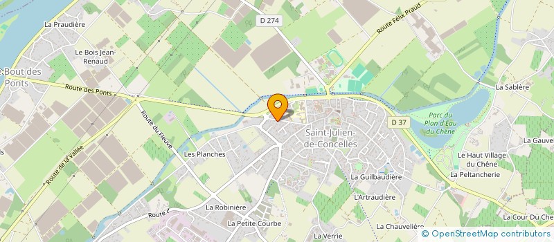 localisation de l'entreprise MONSIEUR ANTOINE BARRETEAU  SAINT-JULIEN-DE-CONCELLES