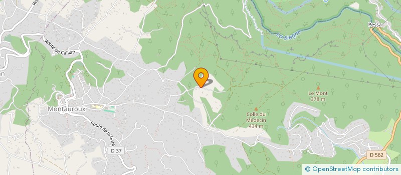 localisation de l'entreprise MONSIEUR ANTOINE BARTHE  MONTAUROUX