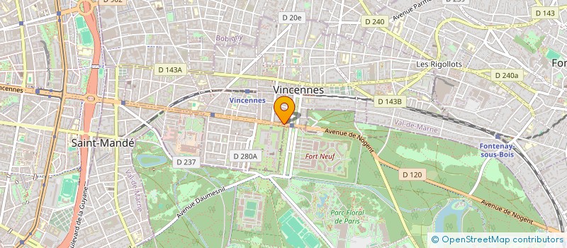 localisation de l'entreprise MONSIEUR ANTOINE BASSOT à VINCENNES