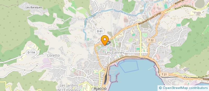 localisation de l'entreprise MONSIEUR ANTOINE BASTELICA à AJACCIO