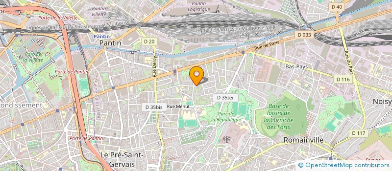 localisation de l'entreprise MONSIEUR ANTOINE BATAILLE  PANTIN