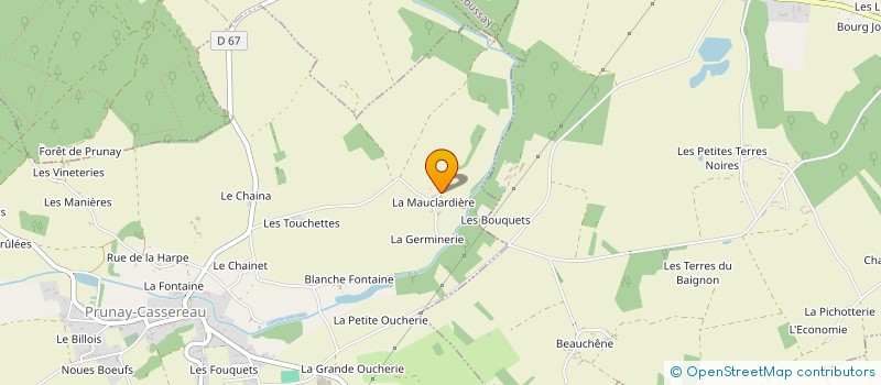 localisation de l'entreprise MONSIEUR ANTOINE BATISTA  PRUNAY-CASSEREAU