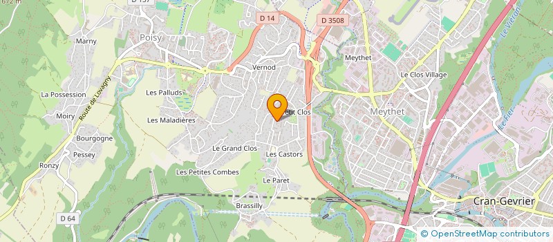 localisation de l'entreprise MONSIEUR ANTOINE BAUD  POISY