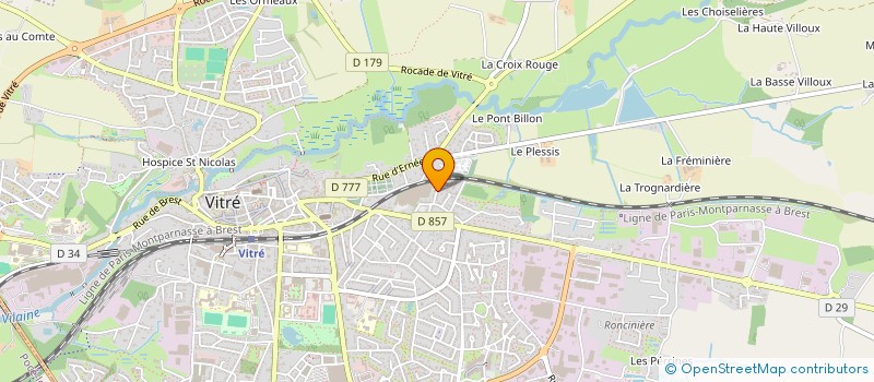 localisation de l'entreprise MONSIEUR ANTOINE BAUDUCEL à VITRE