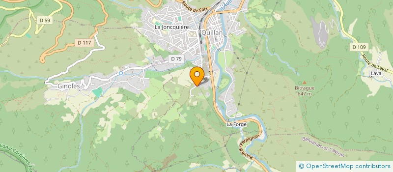 localisation de l'entreprise MONSIEUR ANTOINE BAZZO  QUILLAN