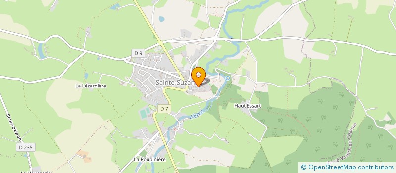 localisation de l'entreprise MONSIEUR ANTOINE BEAUCLAIR à SAINTE-SUZANNE-ET-CHAMMES
