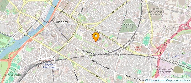 localisation de l'entreprise MONSIEUR ANTOINE BEAUJEAN à ANGERS