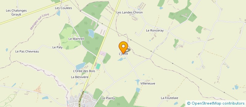 localisation de l'entreprise MONSIEUR ANTOINE BEDUNEAU  CHEMILLE-EN-ANJOU