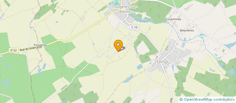 localisation de l'entreprise MONSIEUR ANTOINE BEIGNEUX  LE CONTROIS-EN-SOLOGNE