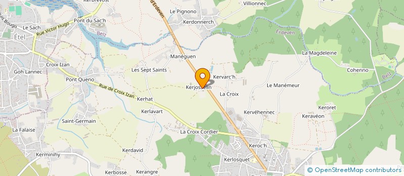 localisation de l'entreprise MONSIEUR ANTOINE BELZ à ERDEVEN