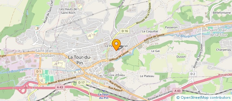 localisation de l'entreprise MONSIEUR ANTOINE BENIS  SAINT-CLAIR-DE-LA-TOUR