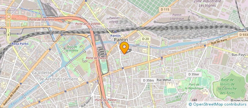 localisation de l'entreprise MONSIEUR ANTOINE BENISTY à PANTIN