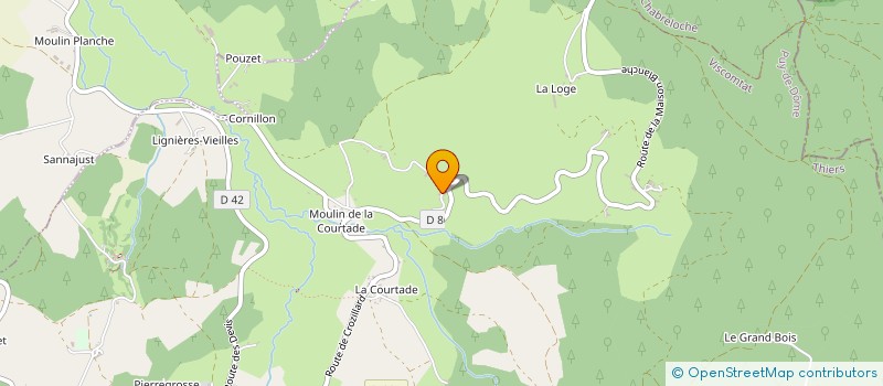 localisation de l'entreprise MONSIEUR ANTOINE BENOIT A LA GUILLAUME  VISCOMTAT