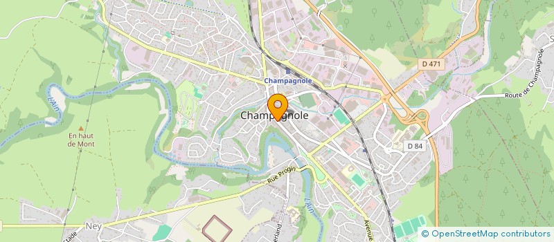 localisation de l'entreprise MONSIEUR ANTOINE BERNARD à CHAMPAGNOLE