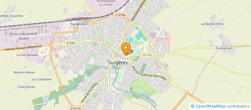 localisation de l'entreprise MONSIEUR ANTOINE BERSEGEAY  SURGERES