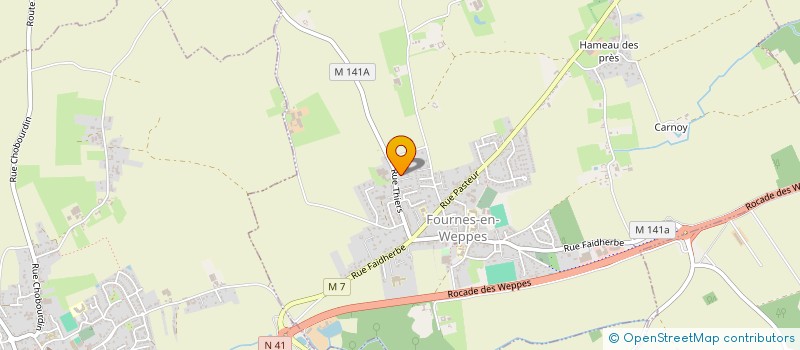 localisation de l'entreprise MONSIEUR ANTOINE BERTRAND  FOURNES-EN-WEPPES