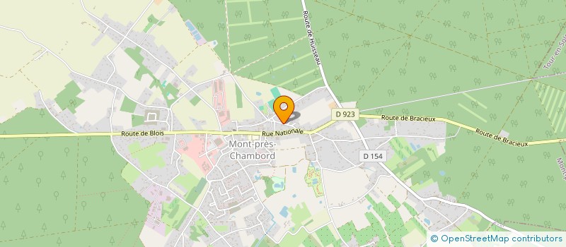 localisation de l'entreprise MONSIEUR ANTOINE BERY  MONT-PRES-CHAMBORD