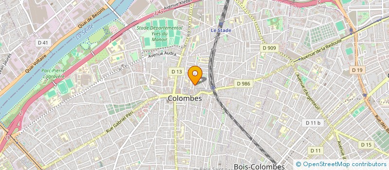 localisation de l'entreprise MONSIEUR ANTOINE BES DE BERC à COLOMBES