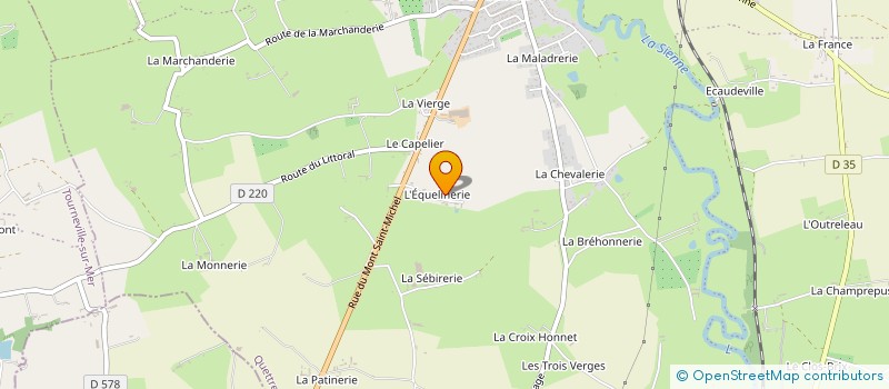 localisation de l'entreprise MONSIEUR ANTOINE BESNEVILLE  QUETTREVILLE-SUR-SIENNE