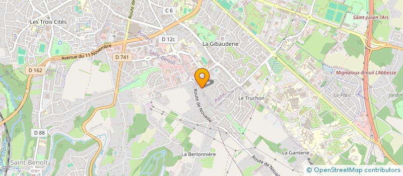 localisation de l'entreprise MONSIEUR ANTOINE BESNIER  POITIERS