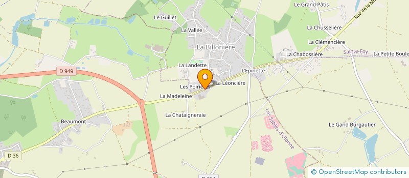 localisation de l'entreprise MONSIEUR ANTOINE BETEAU  SAINTE-FOY