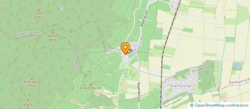 localisation de l'entreprise MONSIEUR ANTOINE BETTY  DIEFFENTHAL