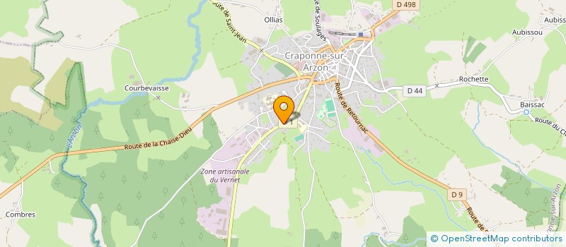 localisation de l'entreprise MONSIEUR ANTOINE BEYSSAC  CRAPONNE-SUR-ARZON