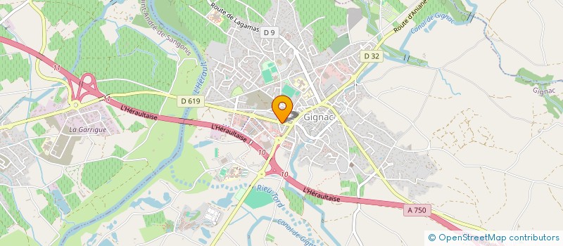 localisation de l'entreprise MONSIEUR ANTOINE BIGOT  GIGNAC